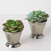 2" tall Small Mint Julep Cup Vase - Silver Light Gray FAV_SILV_JULEP_CUP