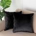 2 Velvet 18" x 18" Throw Pillow Covers Decorative Square Cushion Cases