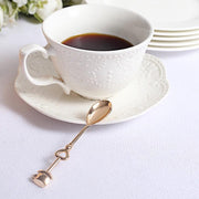 2 Wedding Metal Couple Coffee Spoon in Gift Favor Boxes