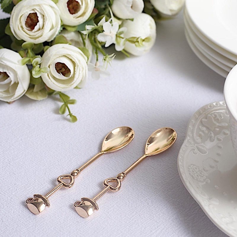 2 Wedding Metal Couple Coffee Spoon in Gift Favor Boxes