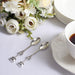 2 Wedding Metal Couple Coffee Spoon in Gift Favor Boxes