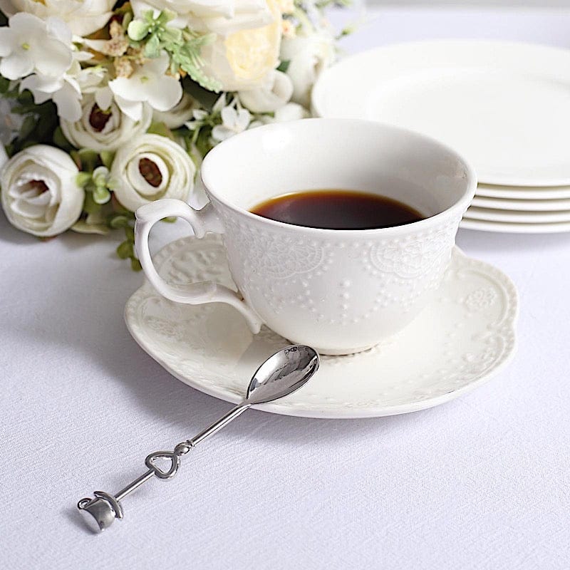 2 Wedding Metal Couple Coffee Spoon in Gift Favor Boxes
