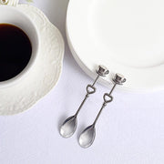 2 Wedding Metal Couple Coffee Spoon in Gift Favor Boxes