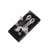 2 Wedding Metal Couple Coffee Spoon in Gift Favor Boxes FAV_GF_ST_007_SILV