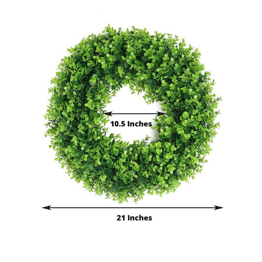 2 Wreaths 21" Artificial Leaves Candle Rings