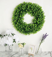 2 Wreaths 21" Artificial Leaves Candle Rings