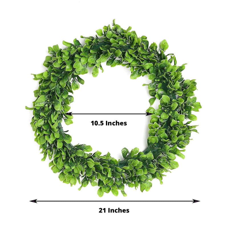 2 Wreaths 21" Artificial Leaves Candle Rings