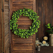 2 Wreaths 21" Artificial Leaves Candle Rings