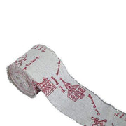 2" x 38.4 yards Rustic Cotton Ribbon with Paris Print RIB_JUTE_003
