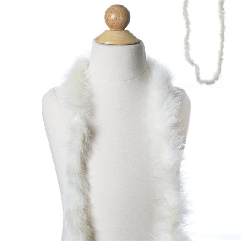 2 yards Ostrich Feather Boa - Ivory DRSSAC_00048_002