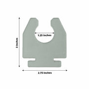 20 Acrylic 3" Glass Holder Hooks for Champagne Stand - Clear DISP_STND_ACRY01_HOLD