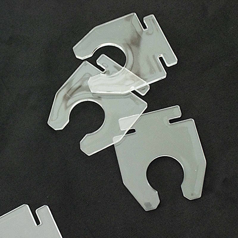 20 Acrylic 3" Glass Holder Hooks for Champagne Stand - Clear DISP_STND_ACRY01_HOLD