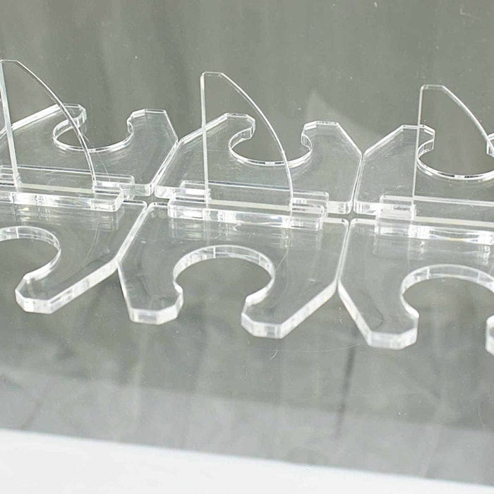 20 Acrylic 3" Glass Holder Hooks for Champagne Stand - Clear DISP_STND_ACRY01_HOLD