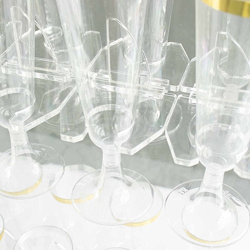 20 Acrylic 3" Glass Holder Hooks for Champagne Stand - Clear DISP_STND_ACRY01_HOLD