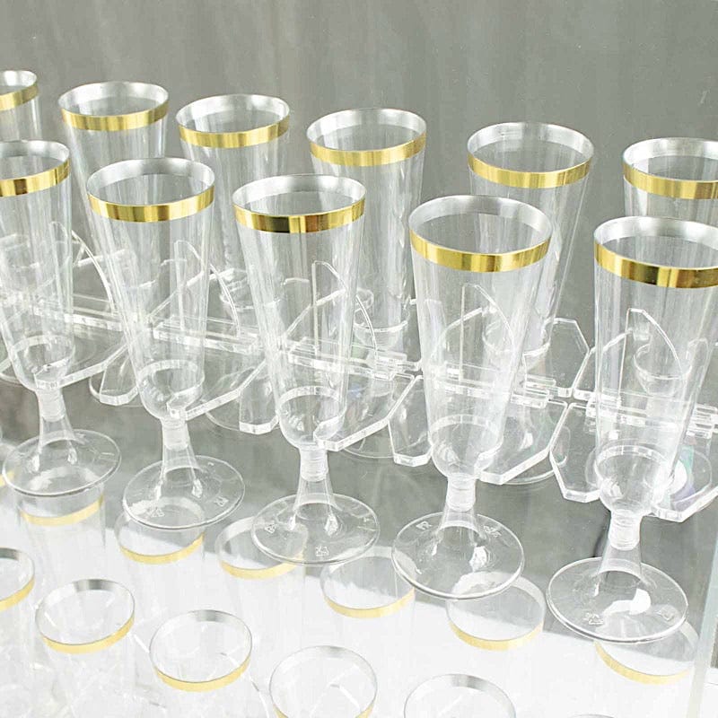 20 Acrylic 3" Glass Holder Hooks for Champagne Stand - Clear DISP_STND_ACRY01_HOLD