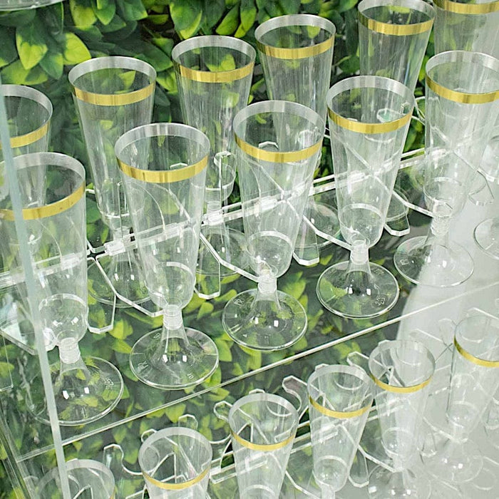 20 Acrylic 3" Glass Holder Hooks for Champagne Stand - Clear DISP_STND_ACRY01_HOLD