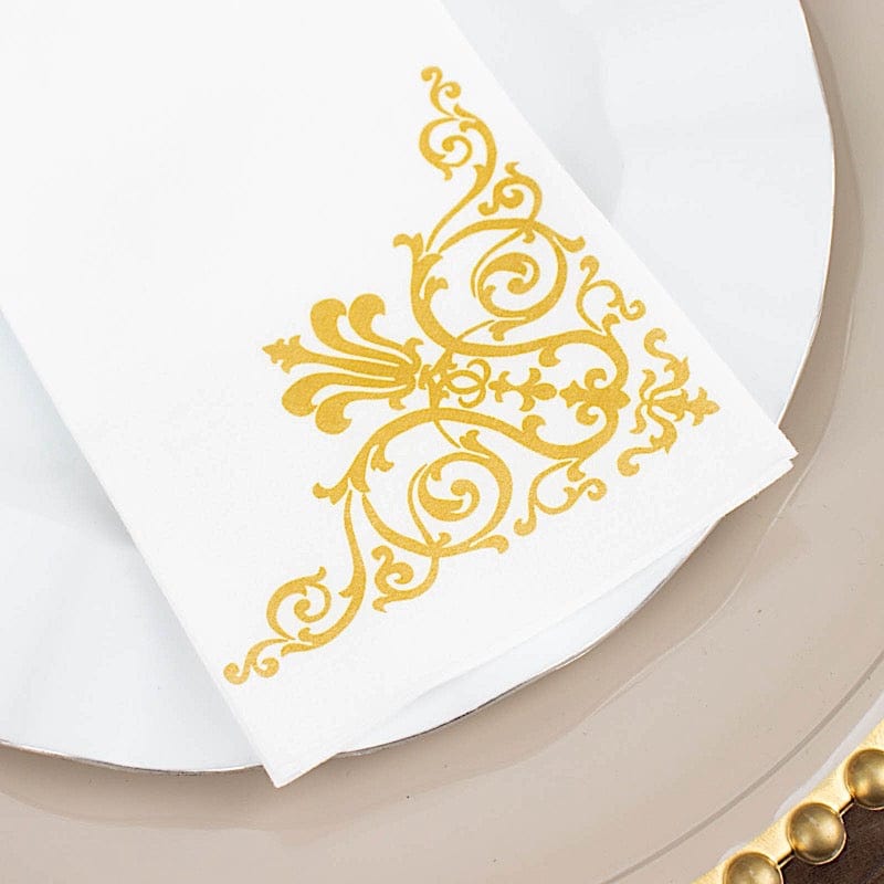 20 Airlaid Paper Lunch Napkins NAP_DIN2_04_WHTG