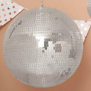 20" Extra Wide Glass Mirror Disco Ball Ornaments - Silver FOAM_BALL_MIR_20