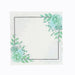 20 Floral 13" x 13" Dinner Paper Napkins - White and Green NAP_BEV05_ARTI