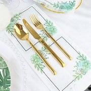 20 Floral 13" x 13" Dinner Paper Napkins - White and Green NAP_BEV05_ARTI