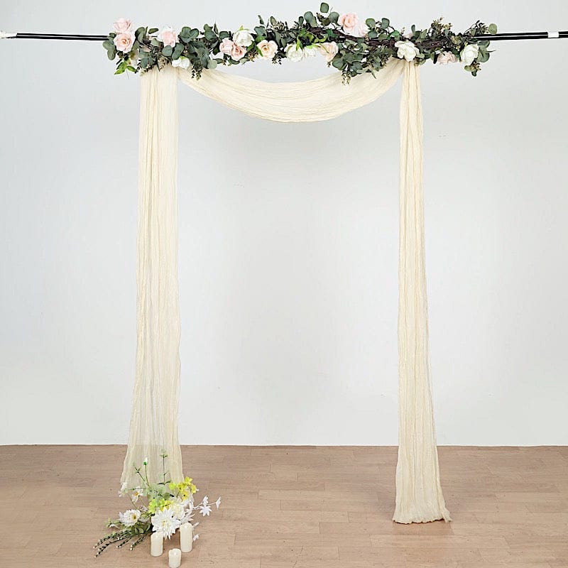20 ft Cheesecloth Cotton Fabric Wedding Arch Drape Backdrop Curtain Panel