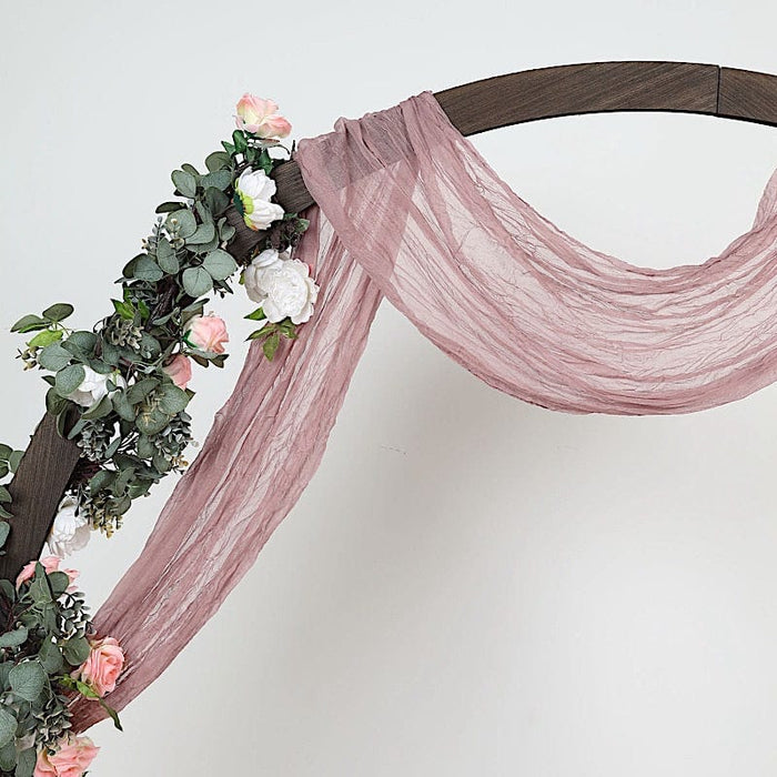 2 Panels 20ft Wedding Arch Draping Fabric Light Pink Chiffon Fabric Drapery  Wedd