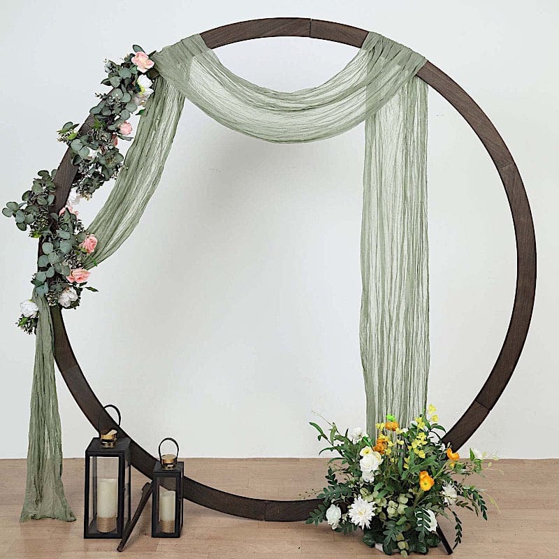 20 ft Cheesecloth Cotton Fabric Wedding Arch Drape Backdrop Curtain Panel
