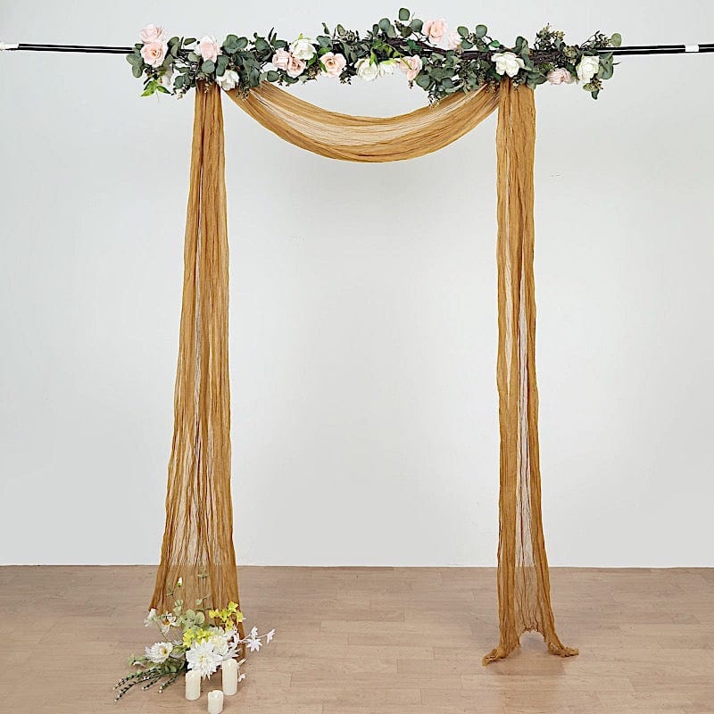 20 ft Cheesecloth Cotton Fabric Wedding Arch Drape Backdrop Curtain Panel