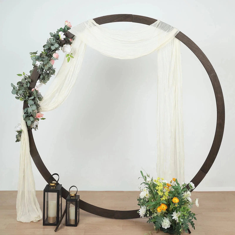 20 ft Cheesecloth Cotton Fabric Wedding Arch Drape Backdrop Curtain Panel