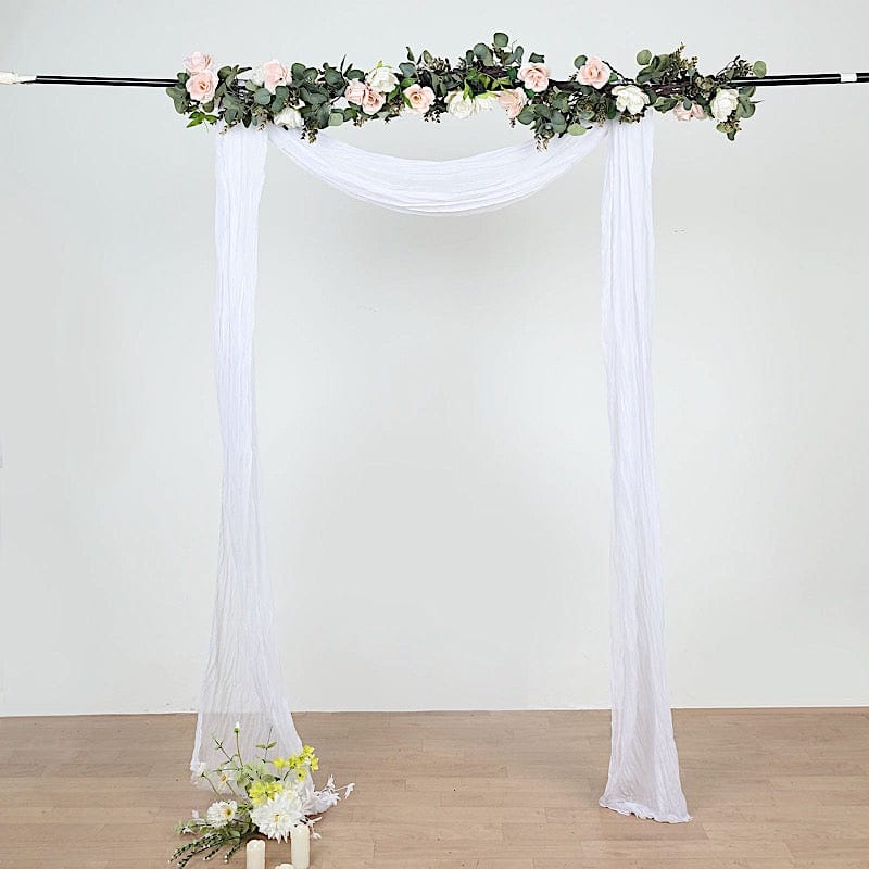 20 ft Cheesecloth Cotton Fabric Wedding Arch Drape Backdrop Curtain Panel