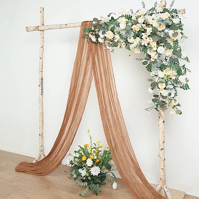 20 ft Cheesecloth Cotton Fabric Wedding Arch Drape Backdrop Curtain Panel