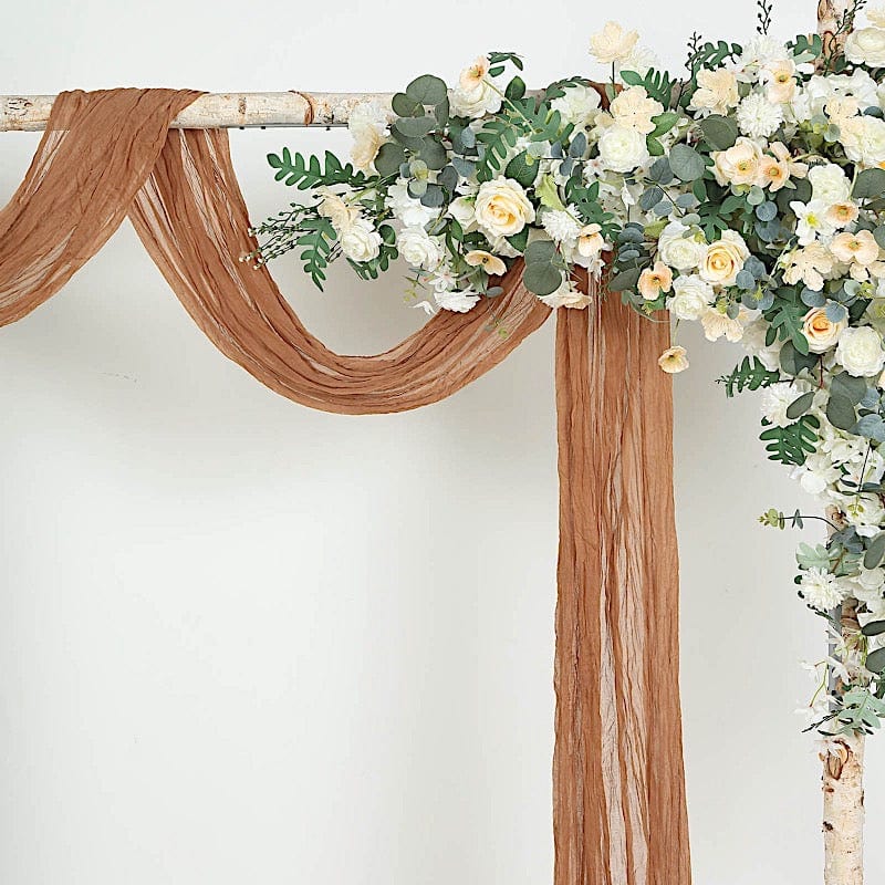 20 ft Cheesecloth Cotton Fabric Wedding Arch Drape Backdrop Curtain Panel