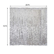 20 ft x 10 ft Big Payette Sequined Backdrop
