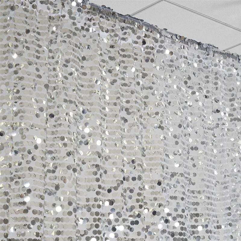 20 ft x 10 ft Big Payette Sequined Backdrop