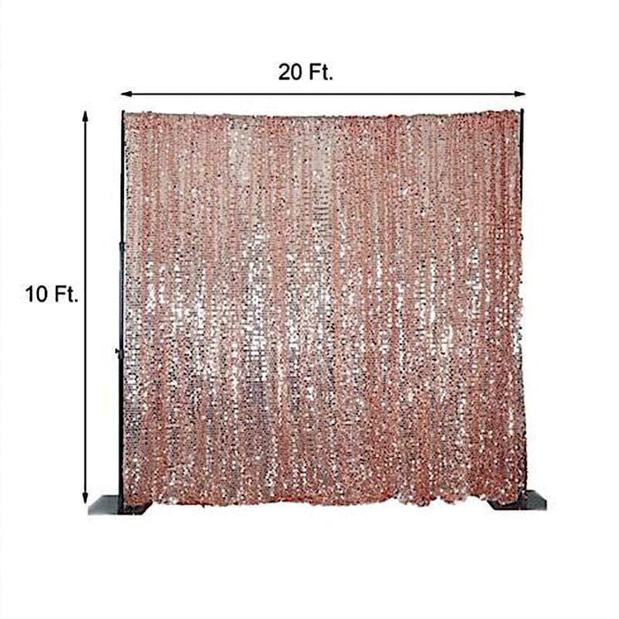 20 ft x 10 ft Big Payette Sequined Backdrop