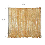 20 ft x 10 ft Big Payette Sequined Backdrop