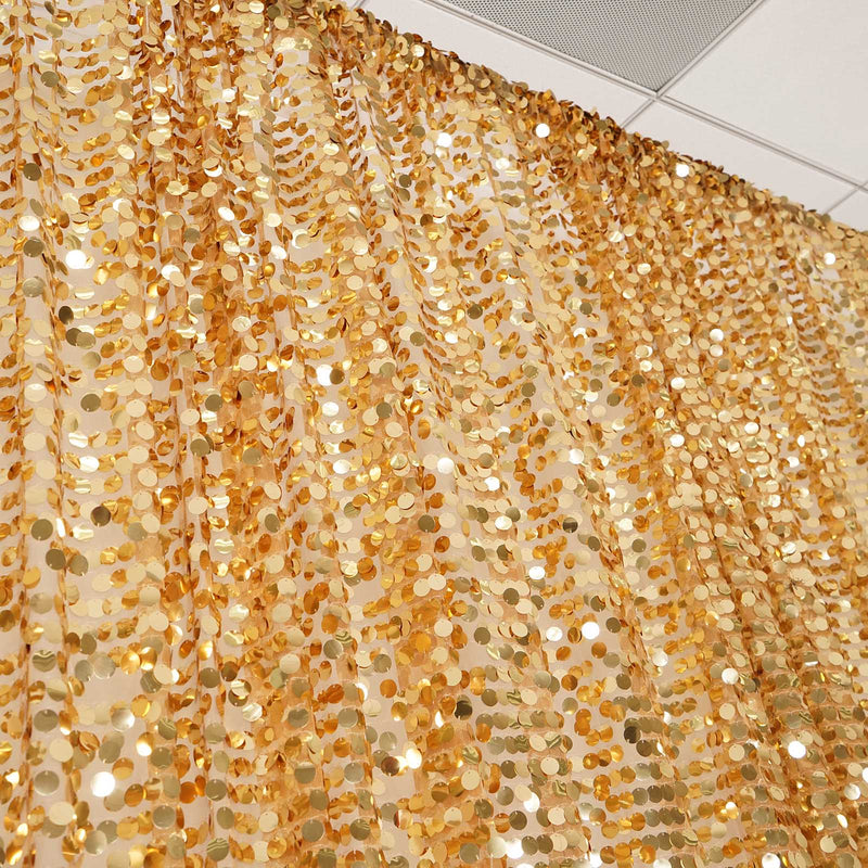 20 ft x 10 ft Big Payette Sequined Backdrop