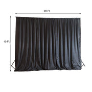 20 ft x 10 ft Chiffon Fabric Backdrop Curtain Photography Backdrop