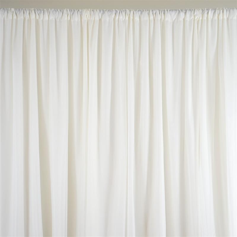 20 ft x 10 ft Chiffon Fabric Backdrop Curtain Photography Backdrop