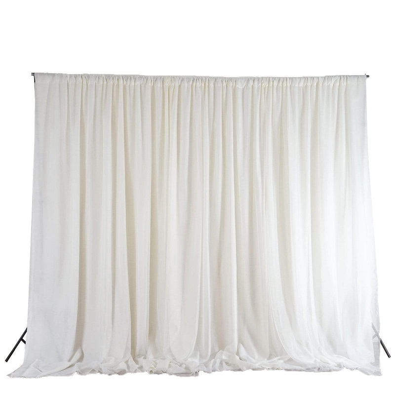 20 ft x 10 ft Chiffon Fabric Backdrop Curtain Photography Backdrop