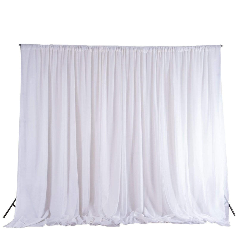20 ft x 10 ft Chiffon Fabric Backdrop Curtain Photography Backdrop