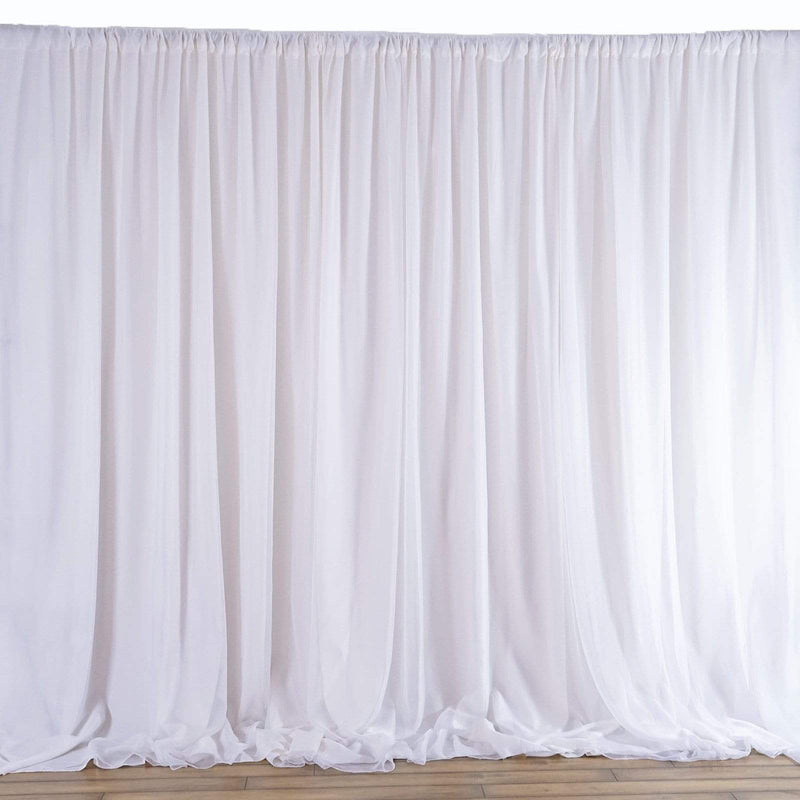 20 ft x 10 ft Chiffon Fabric Backdrop Curtain Photography Backdrop