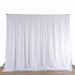 20 ft x 10 ft Chiffon Fabric Backdrop Curtain Photography Backdrop BKDP300_WHT
