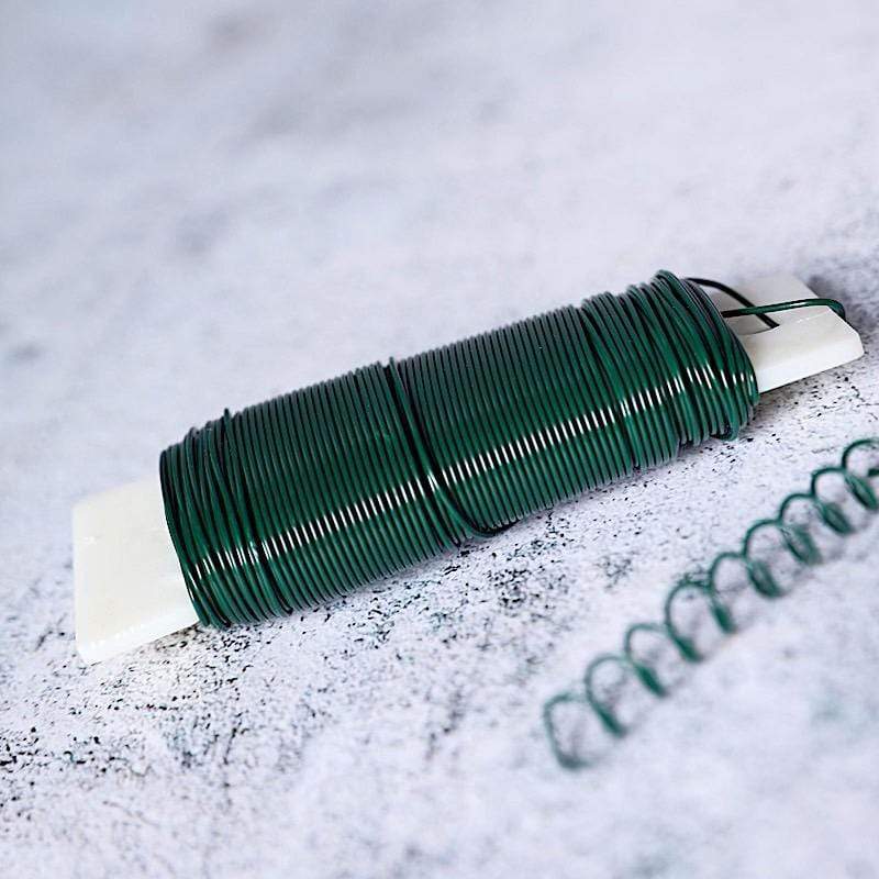 20 Gauge 76 yards Craft Floral Paddle Wire - Green CRAF_WIRE02_38_GRN