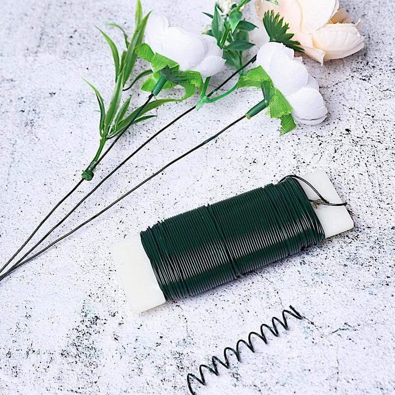 20 Gauge 76 yards Craft Floral Paddle Wire - Green CRAF_WIRE02_38_GRN