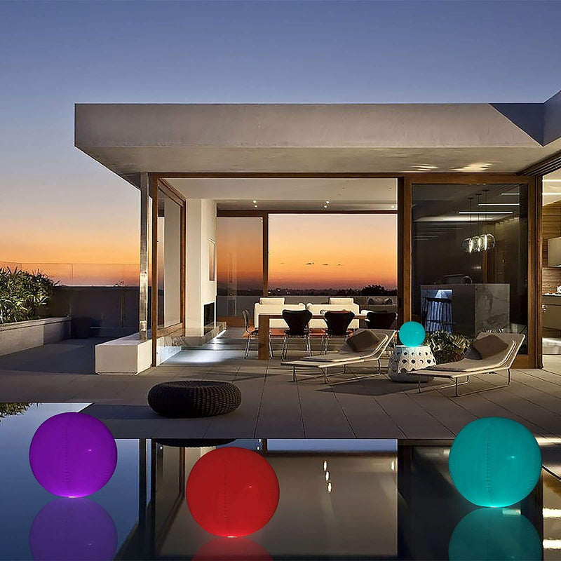 20" LED Ball Orb Inflatable Floating Pool Light - Assorted LED_BALL14_20