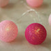 20 LED Cotton Globe Battery Operated String Lights