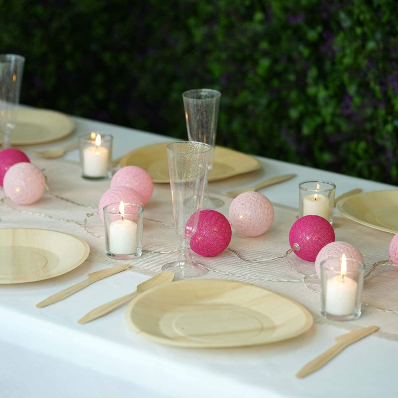 20 LED Cotton Globe Battery Operated String Lights