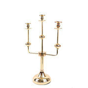 20" Metal 3 Arm Candelabra Taper Candle Holder Centerpiece - Gold IRON_CAND_TP013_3_GOLD