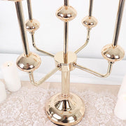 20" Metal 5 Arm Candelabra Taper Candle Holder Centerpiece - Gold IRON_CAND_TP013_5_GOLD